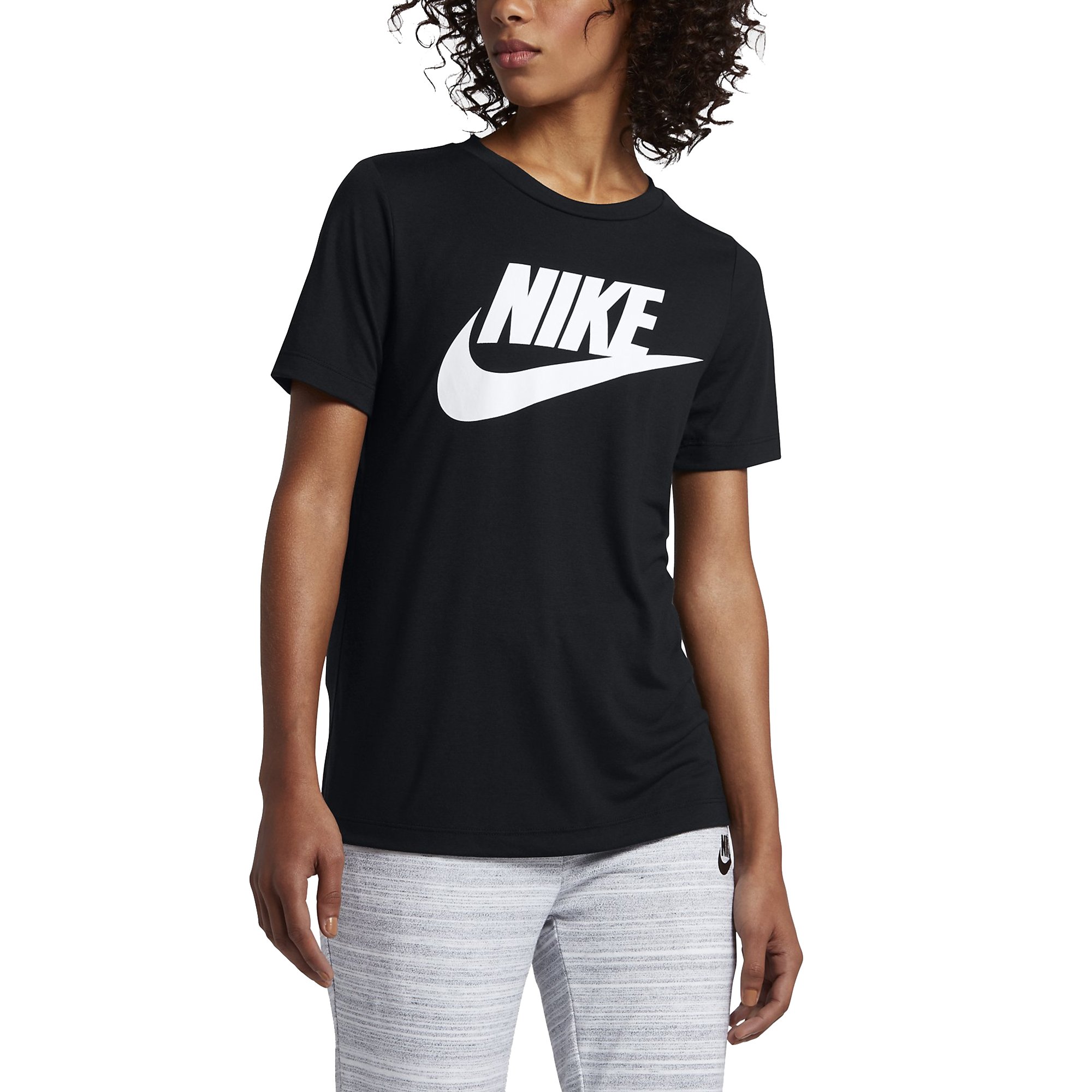 Найк женщины. Футболка Nike NSW Essential. Nike Sportswear Essential футболка. Nike Essential Sportswear t-Shirt. Nike Sportswear Essential платье.