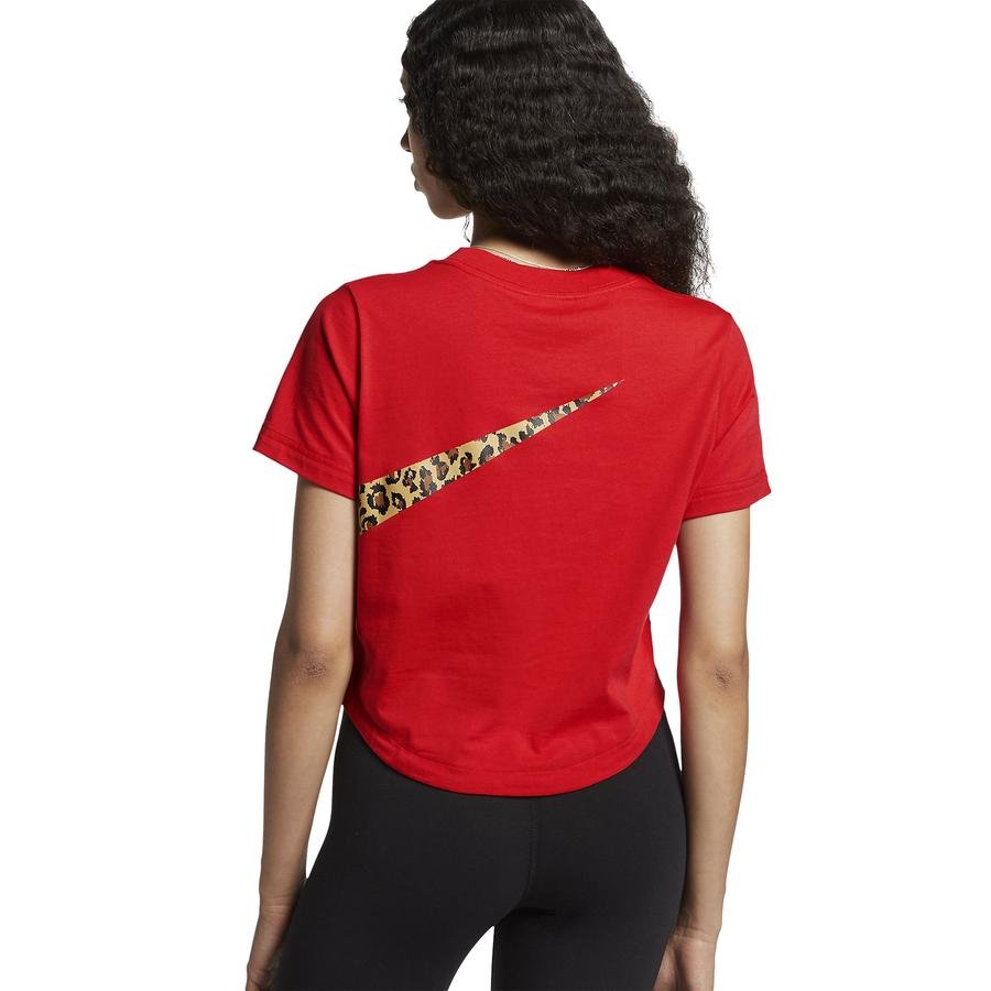  Nike Sportswear Animal Cropped Top SS19 Kadın Tişört