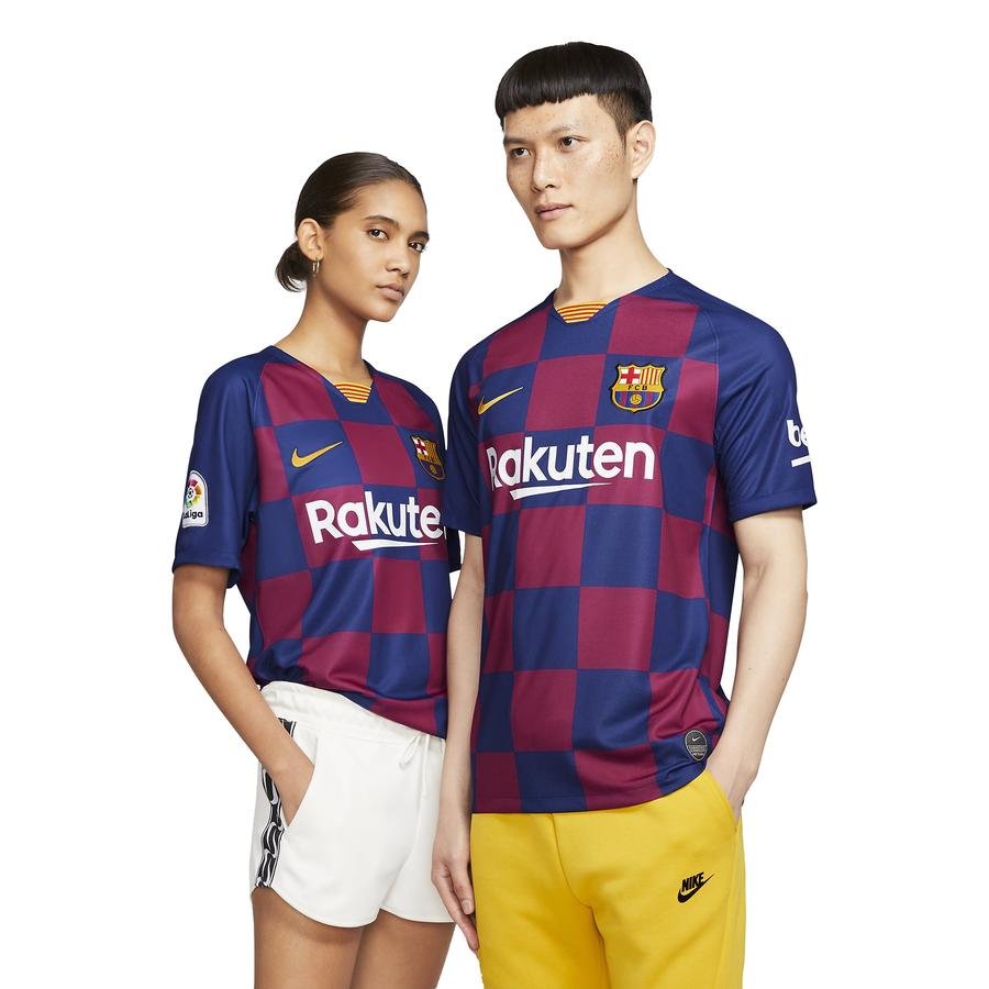  Nike FC Barcelona 2019-2020 Stadium Home Soccer Jersey İç Saha Erkek Forma
