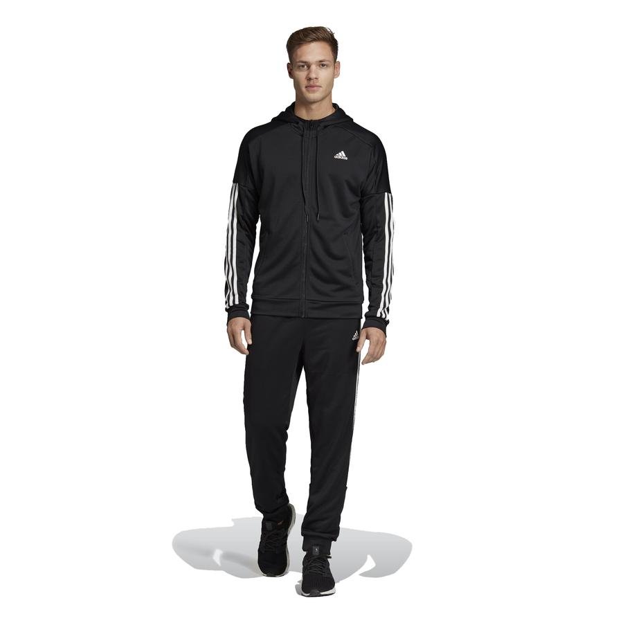  adidas Game Time Full Zip Hoodie Track Suit Kapüşonlu Erkek Eşofman Takımı