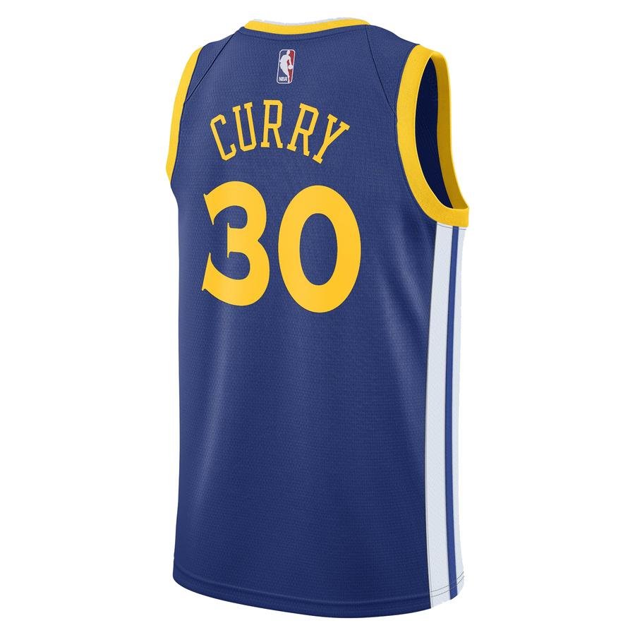  Nike NBA Stephen Curry Golden State Warriors Icon Edition Swingman Jersey FW18 Erkek Forma