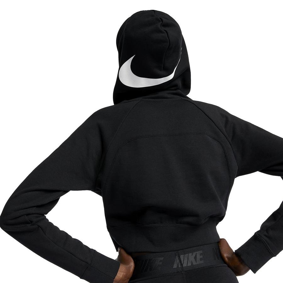  Nike Sportswear Swoosh Cropped French Terry Hoodie SS19 Kapüşonlu Kadın Sweatshirt