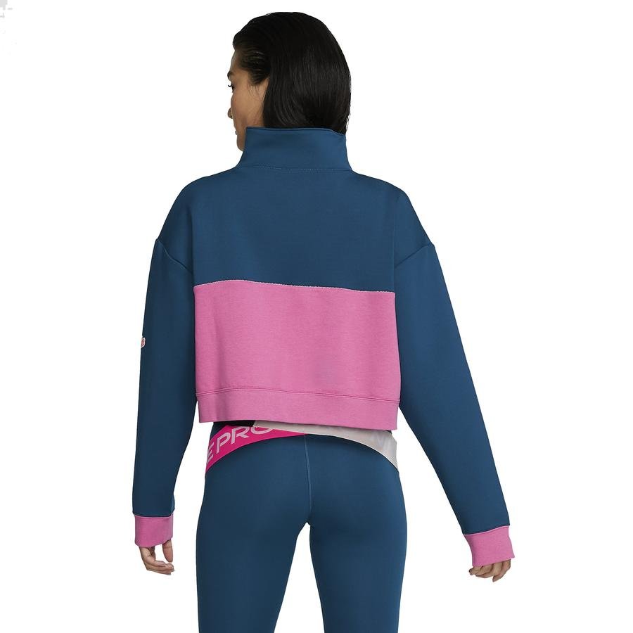  Nike Pro Get Fit Fleece 1/2-Zip Kadın Sweatshirt