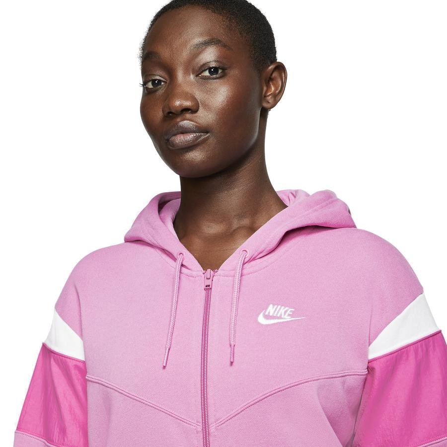  Nike Sportswear Heritage Fleece Full-Zip Hoodie Kapüşonlu Kadın Sweatshirt