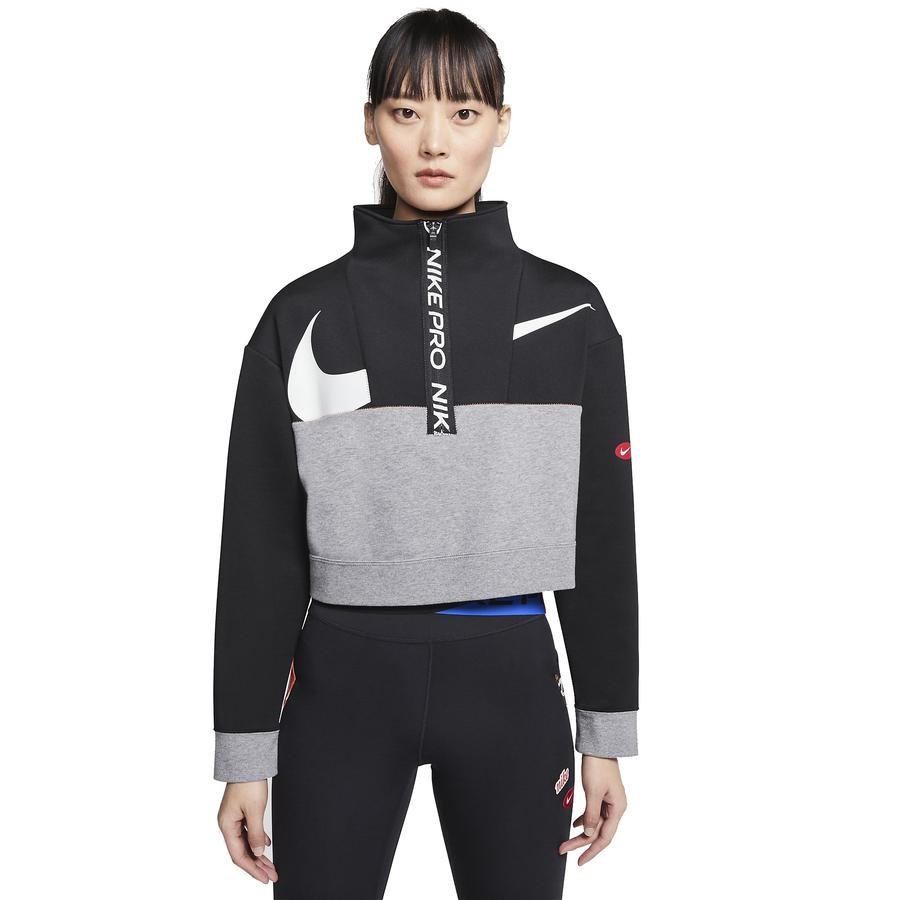  Nike Pro Get Fit Fleece 1/2-Zip Kadın Sweatshirt