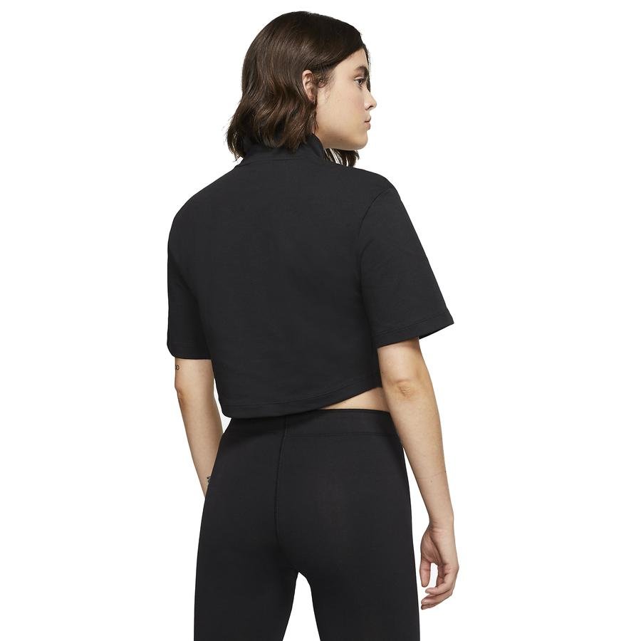  Nike Sportswear Swoosh Short-Sleeve Half-Zip Mock Top Kadın Tişört