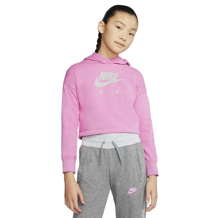  Nike Air Older Kids' (Girls') Cropped Hoodie Çocuk Kapüşonlu Sweatshirt