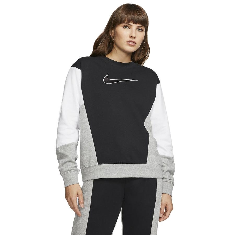  Nike Sportswear Crew Color Block Kadın Sweatshirt