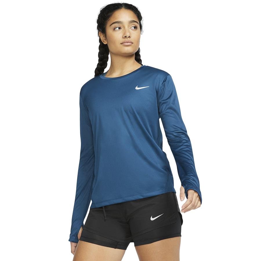  Nike Miler Long-Sleeve Running Top Kadın Tişört