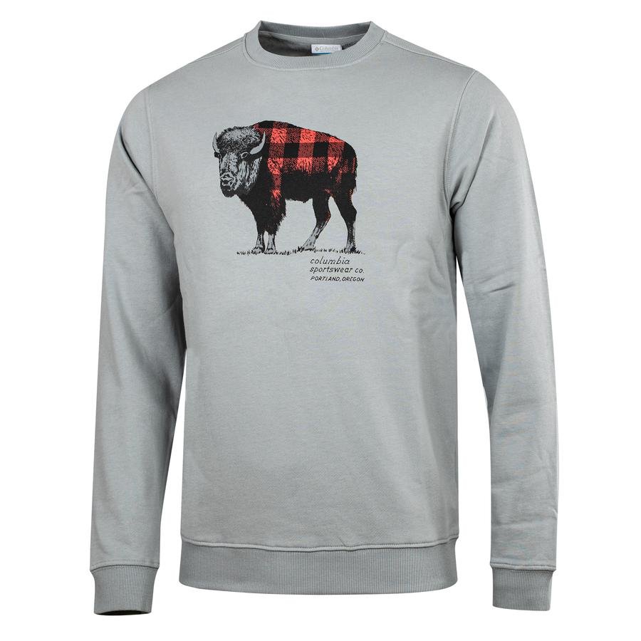  Columbia Check The Buffalo Bugasweat™  Crew Erkek Sweatshirt