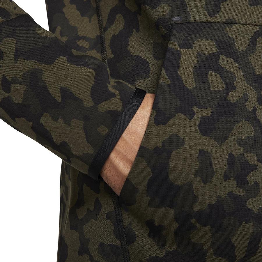  Nike Sportswear Tech Fleece Full-Zip Printed Hoodie Kapüşonlu Erkek Ceket