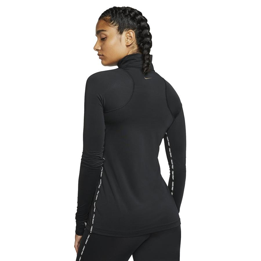  Nike Pro Warm Long-Sleeve Metallic Top Uzun Kollu Kadın Tişört