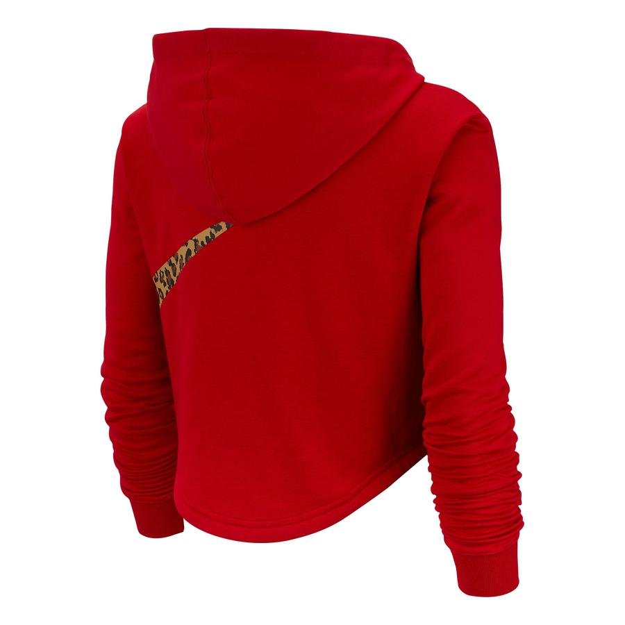  Nike Sportswear Cropped Animal Hoodie Kapüşonlu Kadın Sweatshirt