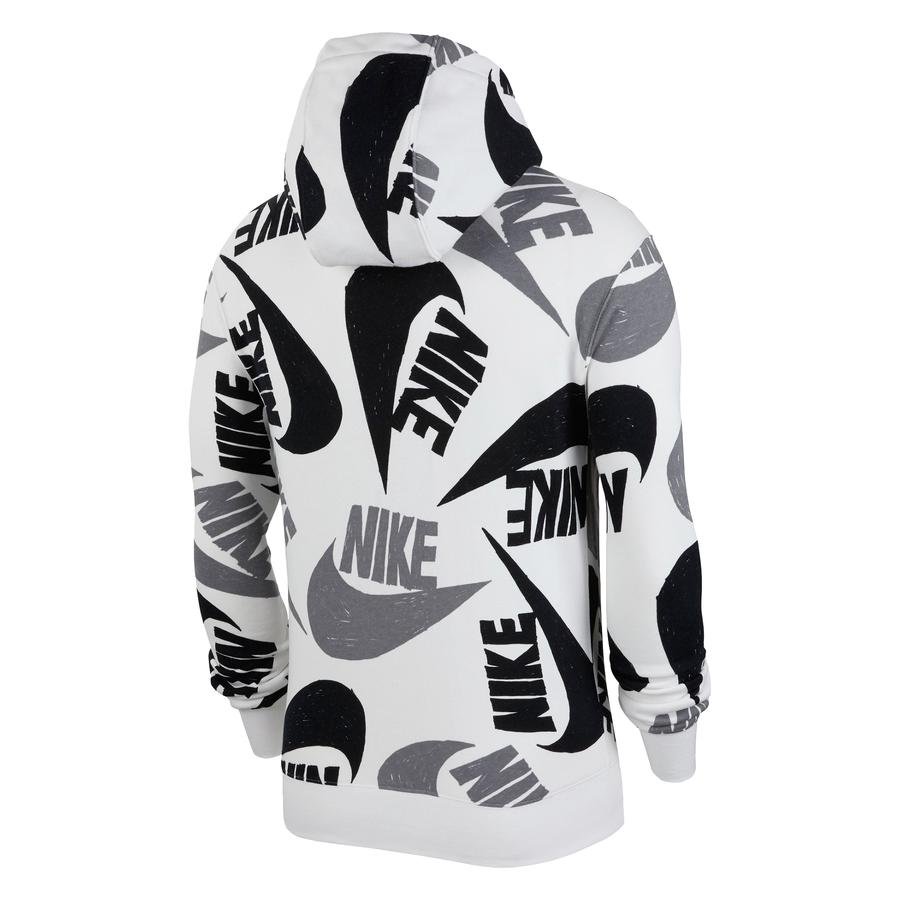  Nike Sportswear Club Pullover All Over Print Hoodie Erkek Sweatshirt