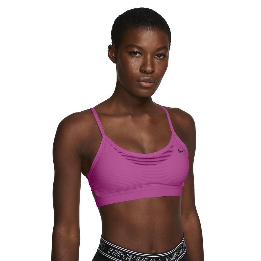  Nike Indy Light-Support Striped Sports Kadın Büstiyer