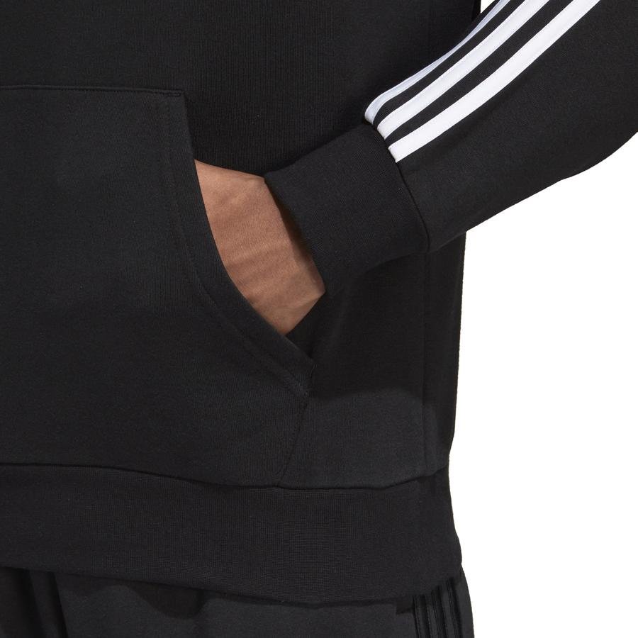  adidas Essentials 3-StripeS Pullover Hoodie Erkek Sweatshirt