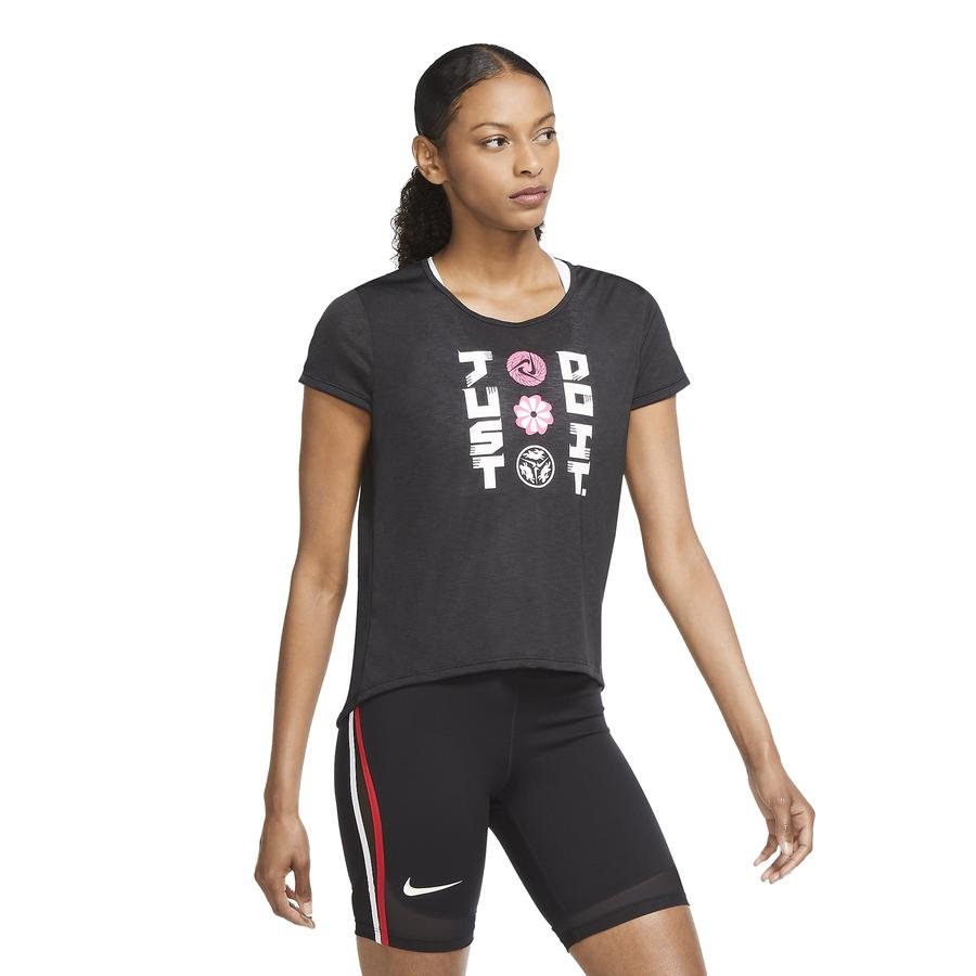  Nike Icon Clash Short Sleeve Running Top Kadın Tişört