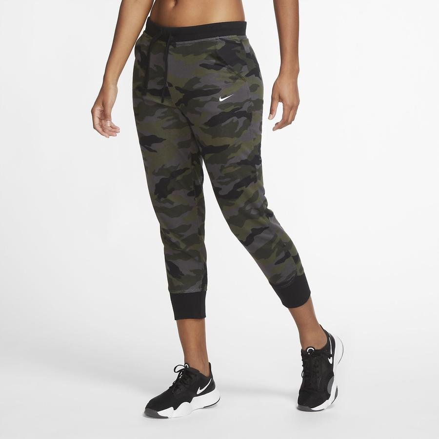  Nike Dry Get Fit Fleece 7/8 Camouflage Kadın Eşofman Altı