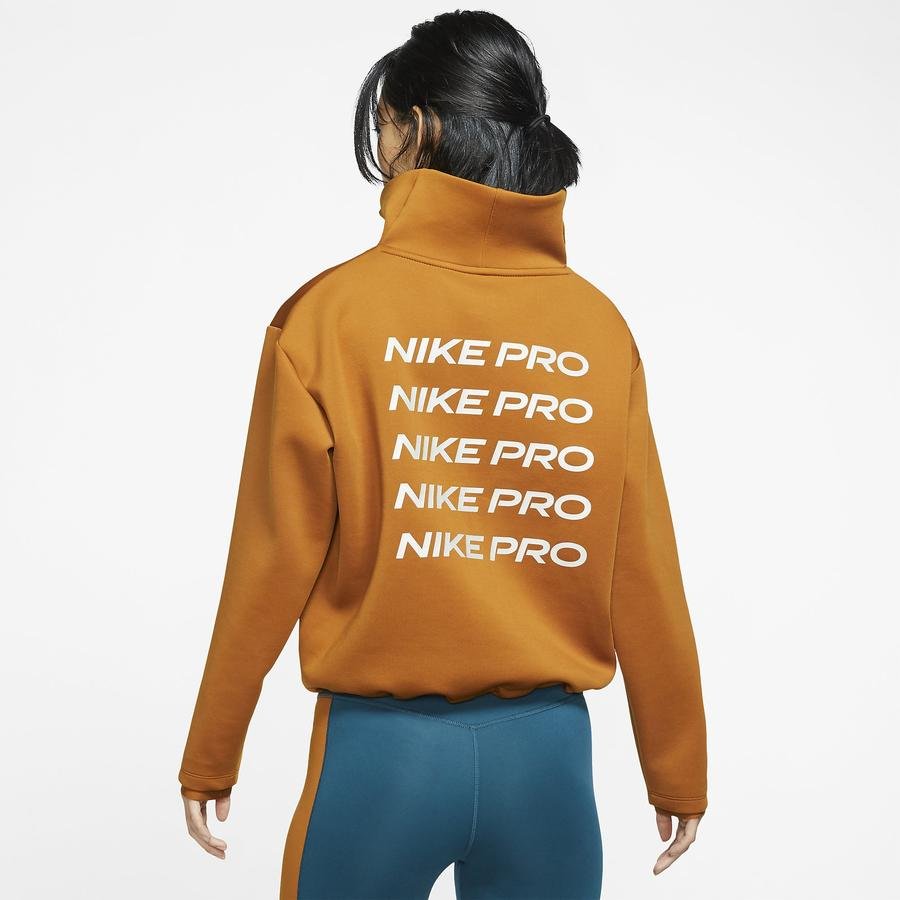  Nike Pro Fleece Half-Zip Cropped Top Kadın Sweatshirt