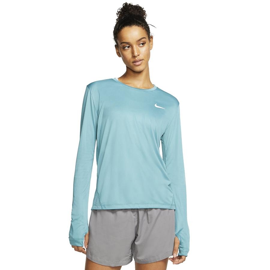  Nike Miler Long-Sleeve Running Top Kadın Tişört