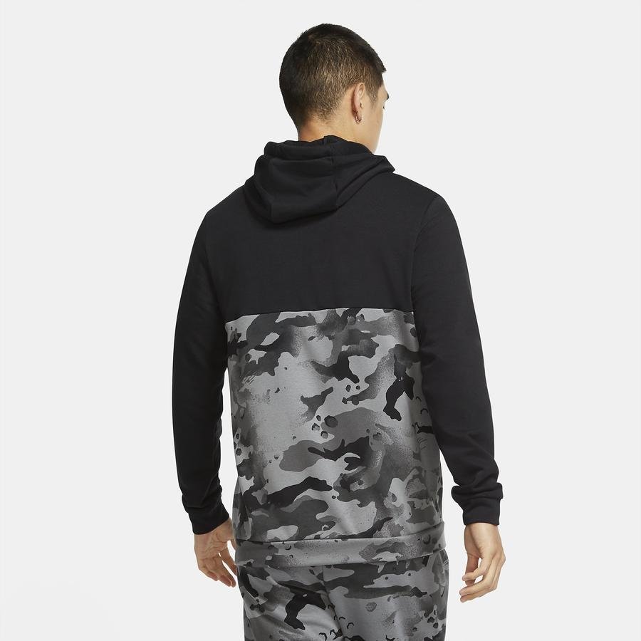  Nike Dri-Fit Camouflage Training Full-Zip Hoodie Erkek Sweatshirt