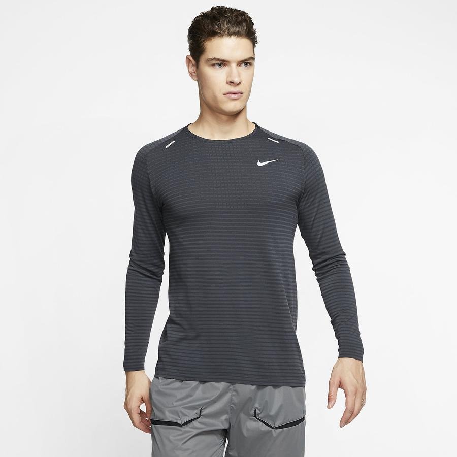  Nike TechKnit Ultra Running Top Long-Sleeve Erkek Tişört