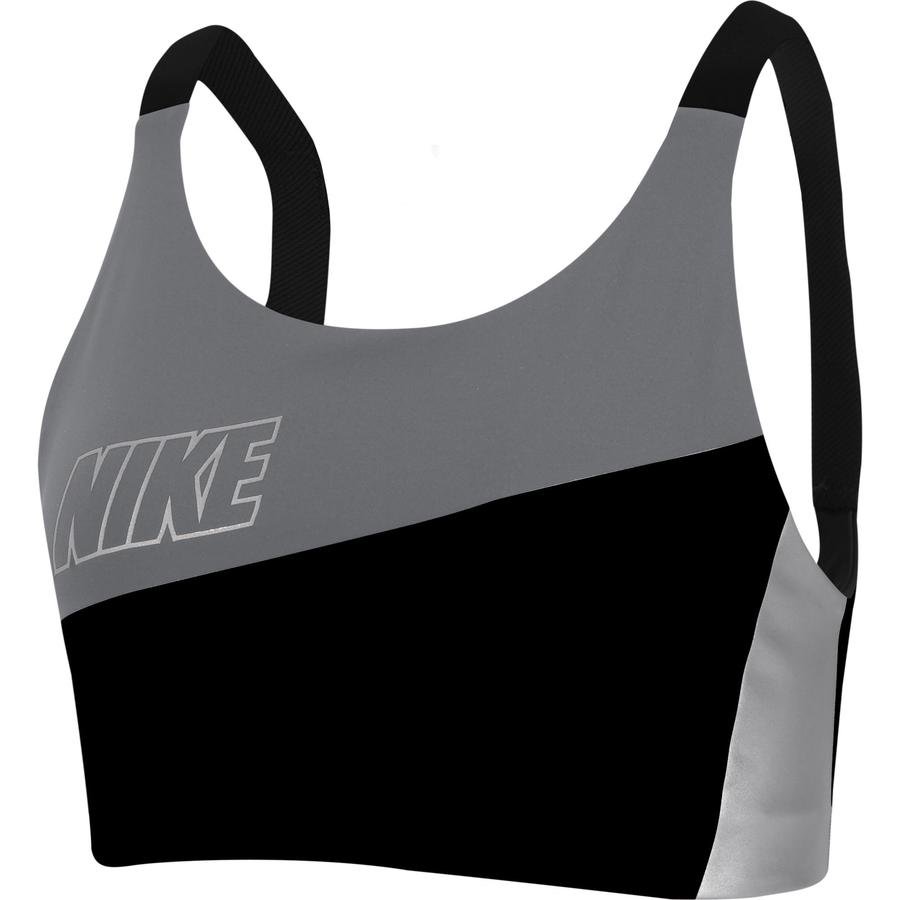  Nike Swoosh Medium-Support Metallic Sports Kadın Büstiyer