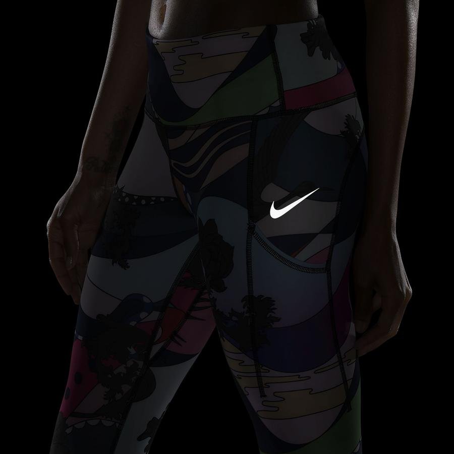  Nike Epic Luxe Icon Clash Printed Running Leggings Kadın Tayt