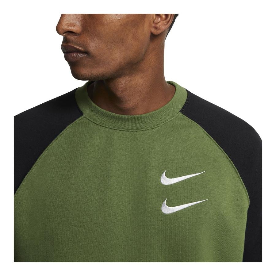  Nike Sportswear Swoosh French Terry Crew Erkek Sweatshirt