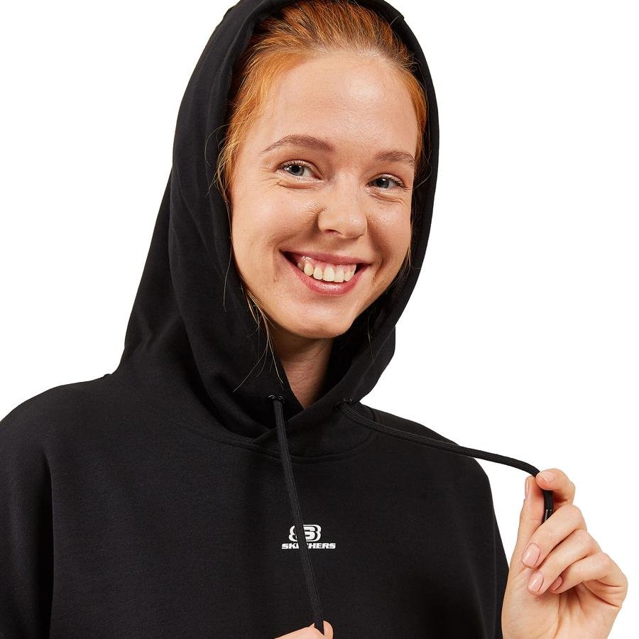  Skechers 2X I-Lock Print Detailed Hoodie Kadın Sweatshirt