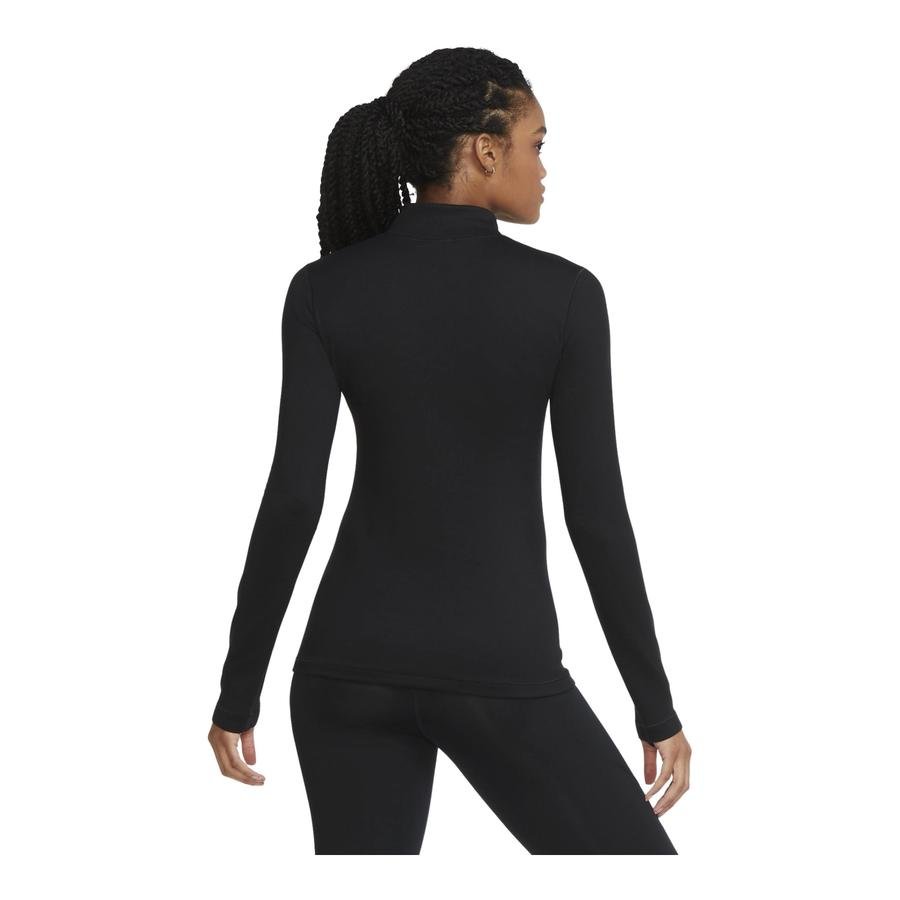  Nike Pro Warm Long-Sleeve 1/2-Zip Top Kadın Tişört