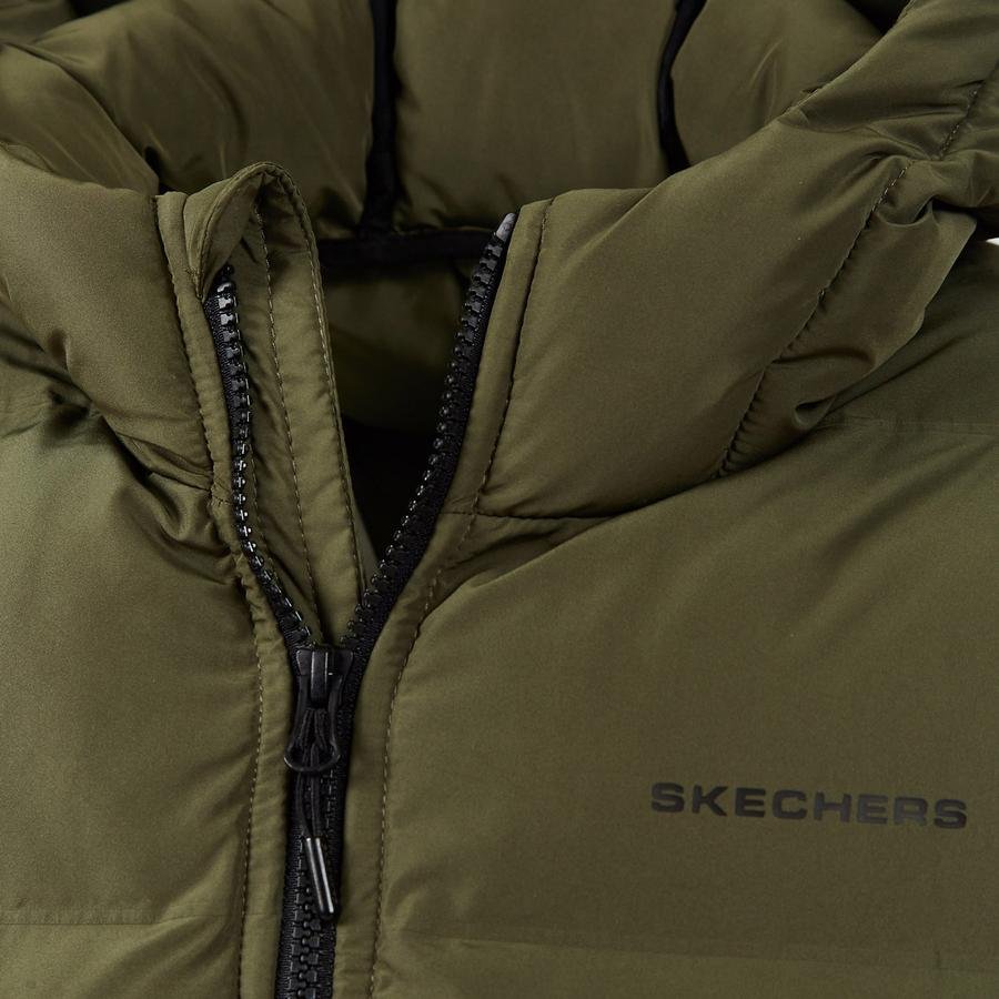 Skechers Outerwear Convertible Light Padded Full Zip Hoodie Erkek Ceket