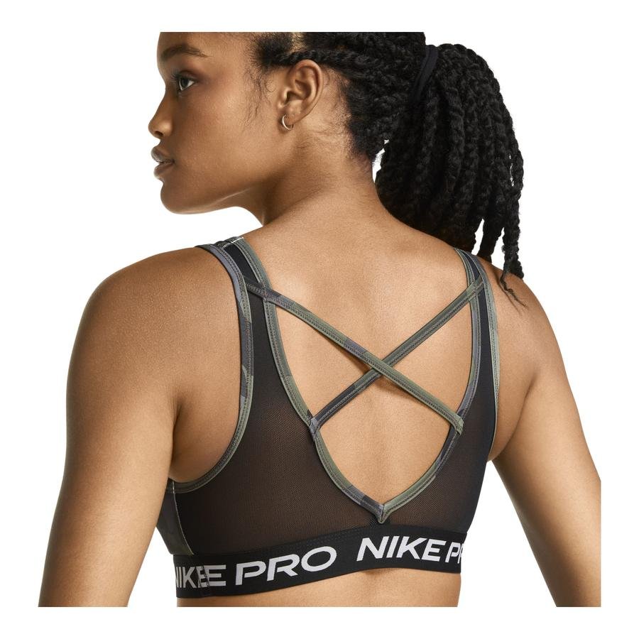  Nike Pro Swoosh Medium-Support 1-Piece Pad Camouflage Kadın Büstiyer