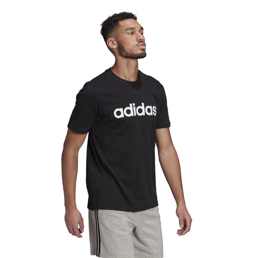  adidas Essentials Embroidered Linear Logo Short-Sleeve Erkek Tişört