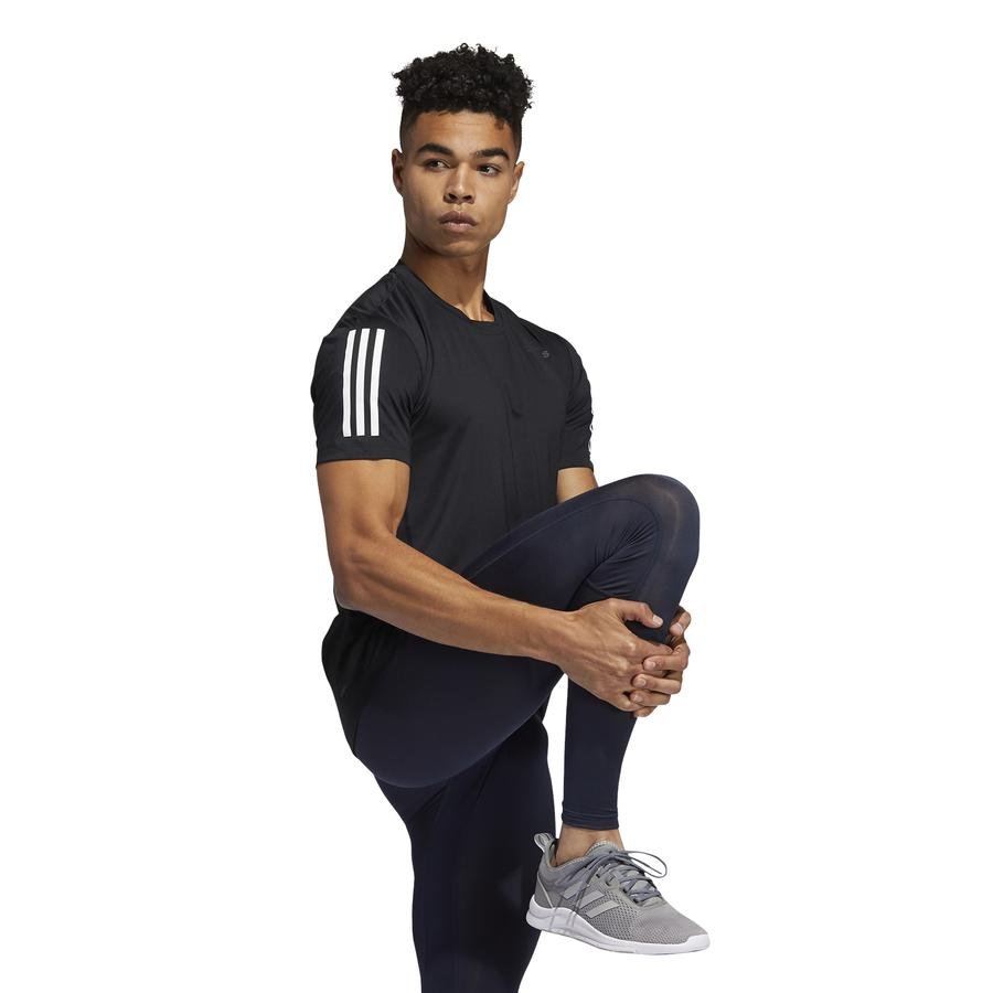  adidas Techfit 3-Stripes Fitted Short-Sleeve Erkek Tişört