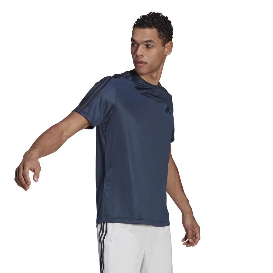  adidas AEROREADY Designed To Move Sport 3-Stripes Short-Sleeve Erkek Tişört