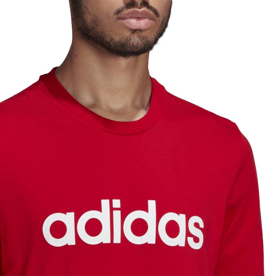  adidas Essentials Embroidered Linear Logo Short-Sleeve Erkek Tişört