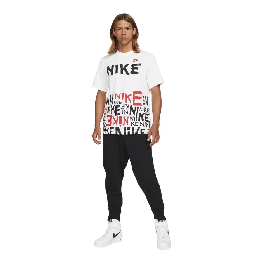  Nike Sportswear Allover Printed HBR Short-Sleeve Erkek Tişört