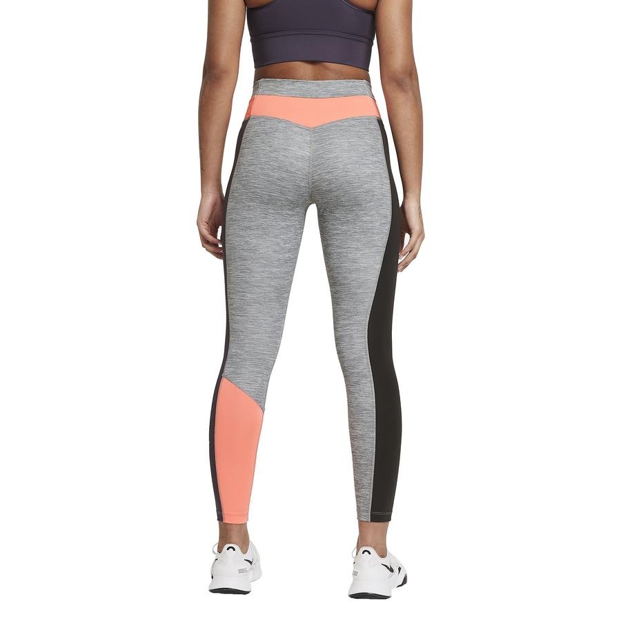  Nike One 7/8 Colour-Block Heathered Leggings Kadın Tayt