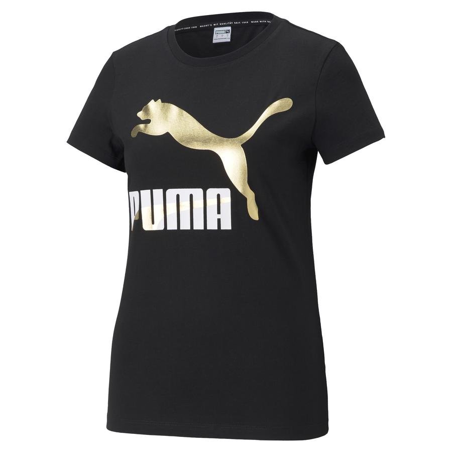  Puma Classics Metallic Logo SS21 Short-Sleeve Kadın Tişört