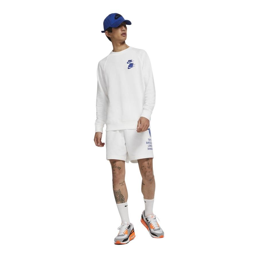  Nike Sportswear French Terry Worldtour Crew Erkek Sweatshirt