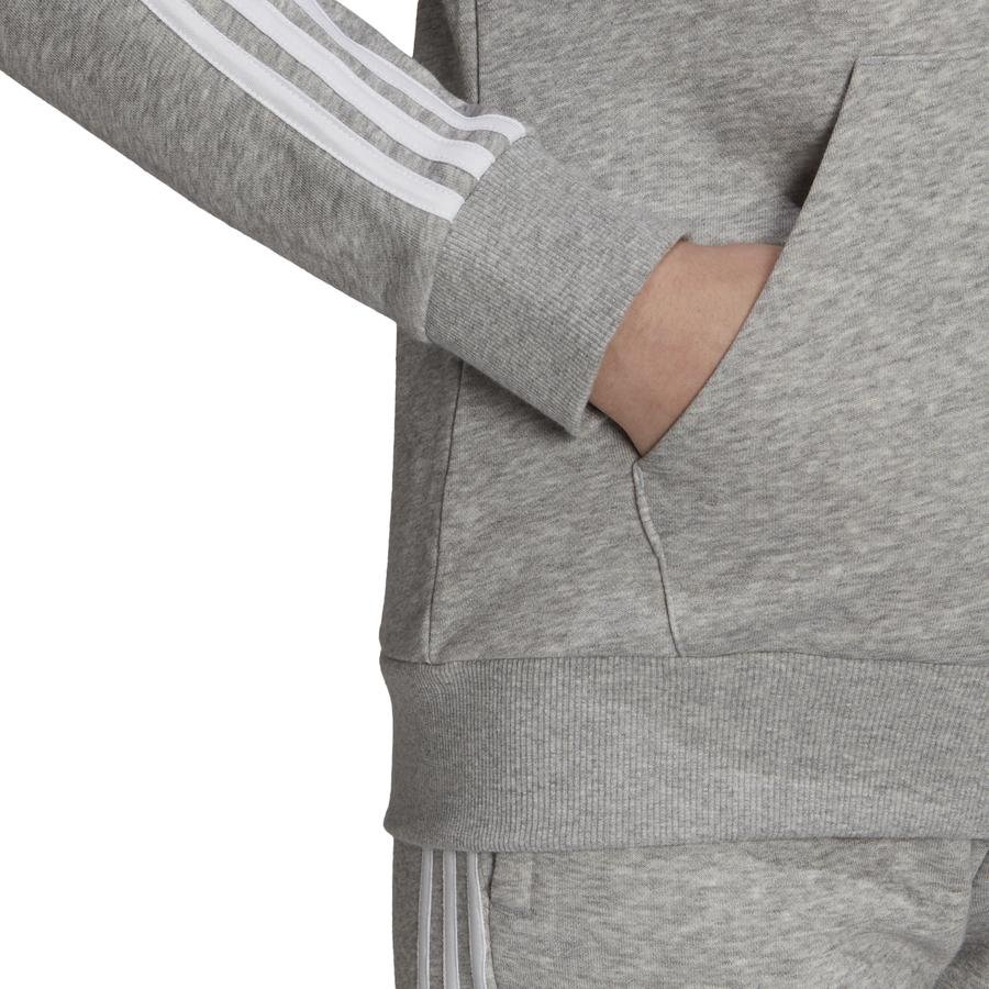  adidas Essentials French Terry 3-Stripes Full-Zip Hoodie Kadın Sweatshirt