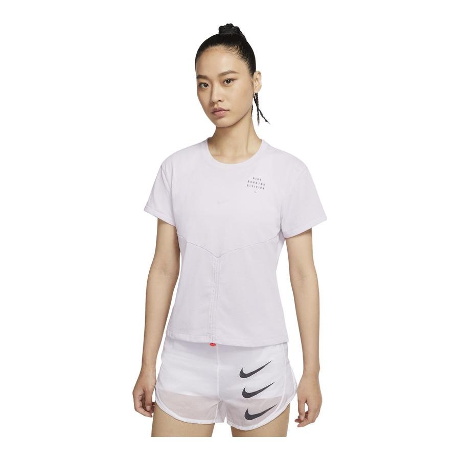  Nike Dri-Fit Run Division Short-Sleeve Ruched Short-Sleeve Kadın Tişört