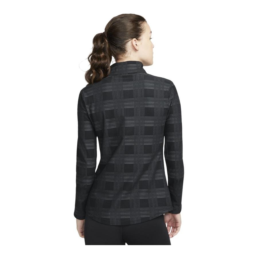  Nike Pro Therma-Fit Plaid Graphic 1/2-Zip Long-Sleeve Kadın Tişört