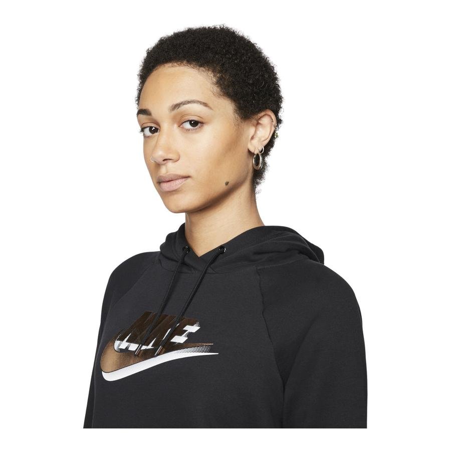  Nike Sportswear Futura Printed Pullover Hoodie Kadın Sweatshirt
