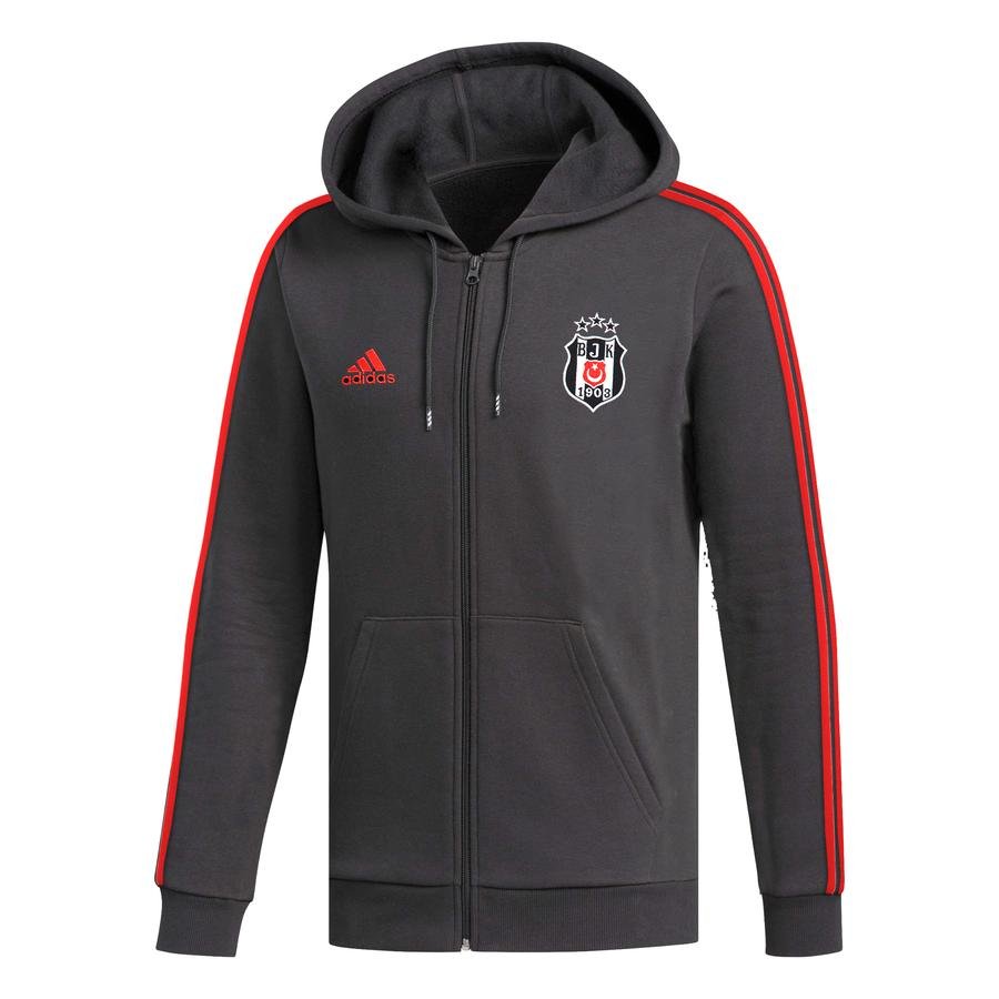 adidas Beşiktaş JK 2021-2022 3-Stripes Full-Zip Hoodie Erkek Sweatshirt