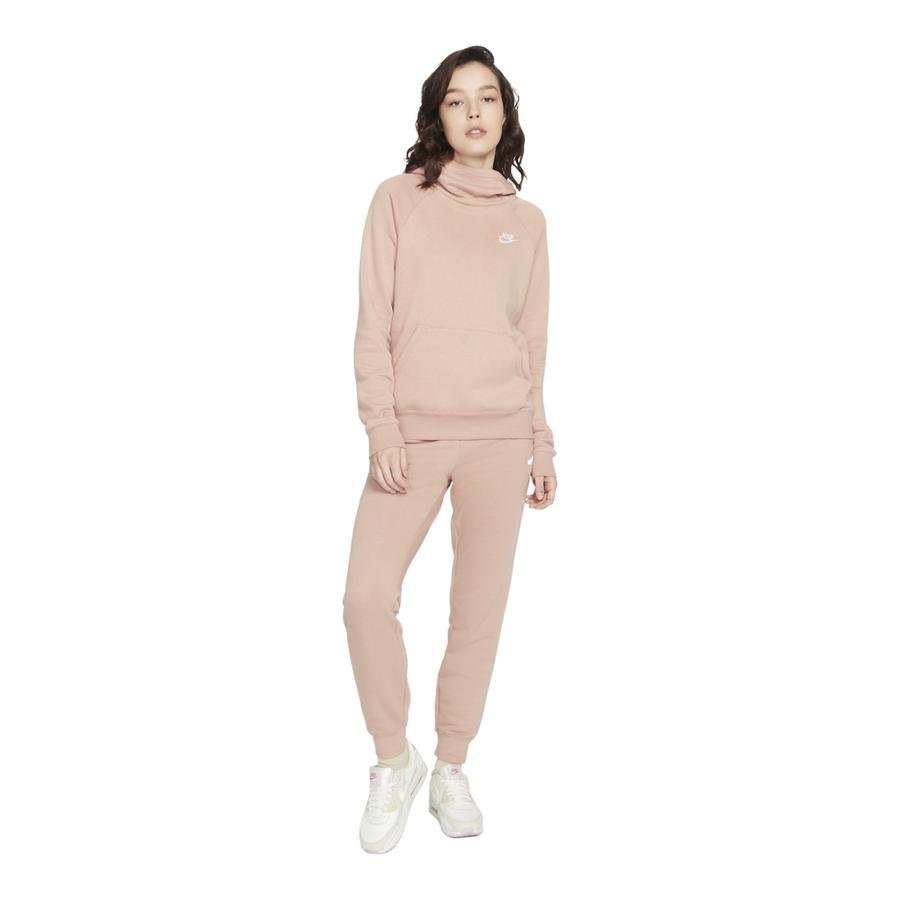  Nike Sportswear Essential Funnel-Neck Fleece Hoodie Kadın Sweatshirt