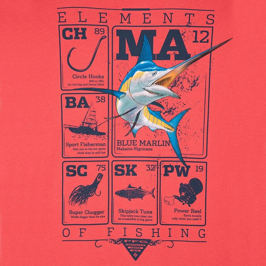  Columbia PFG Elements Marlin Short-Sleeve Erkek Tişört