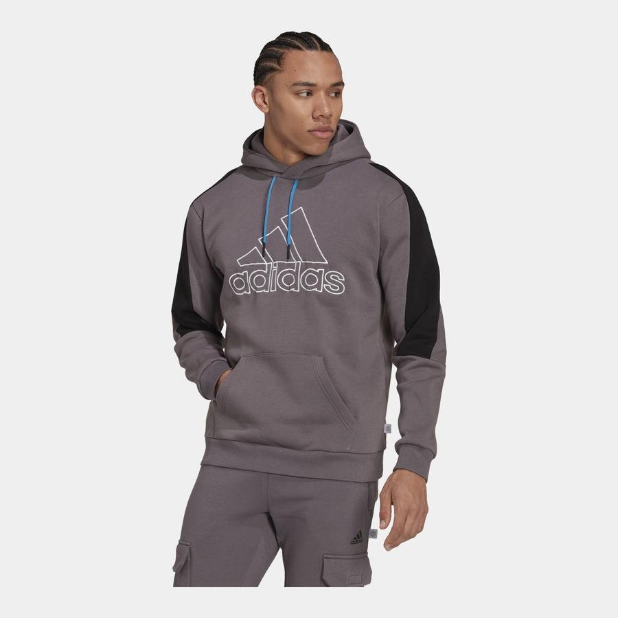  adidas Sportswear Future Icons Embroidered Badge of Sport Fleece Hoodie Erkek Sweatshirt