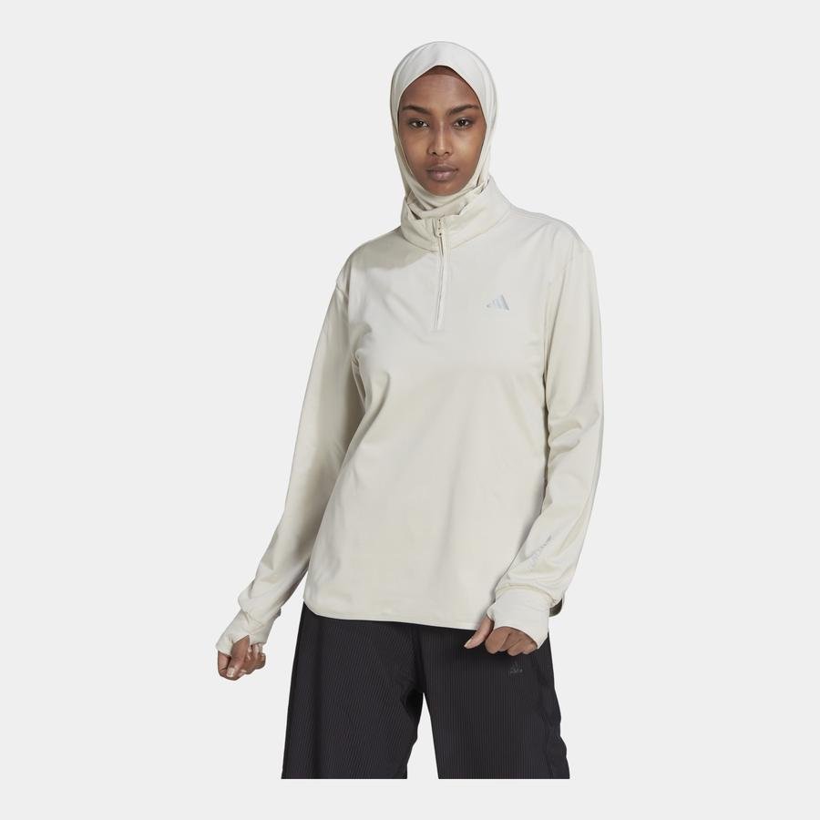  adidas Techfit AEROREADY Warm Quarter-Zip Training Kadın Sweatshirt
